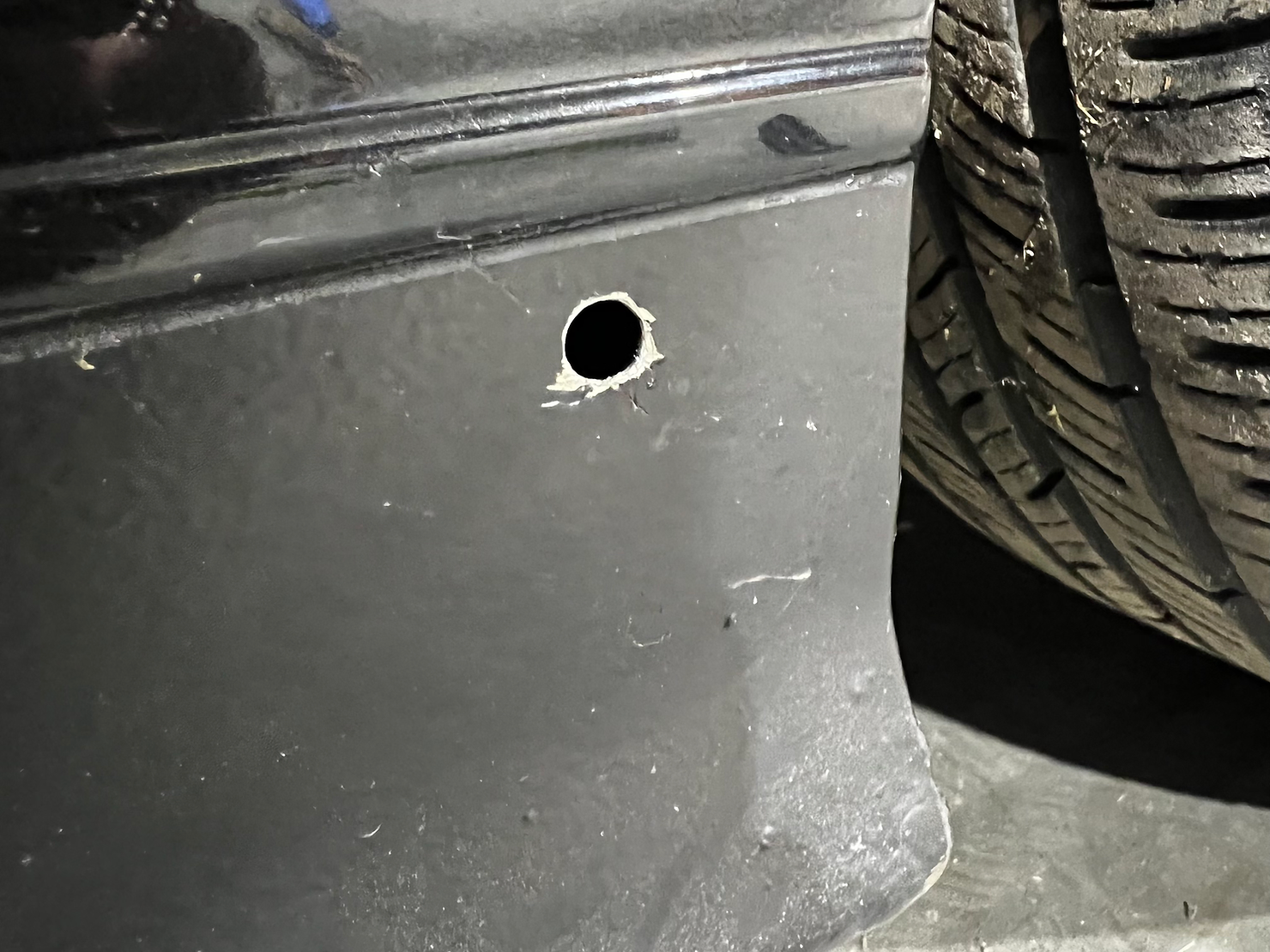 Final size of hole